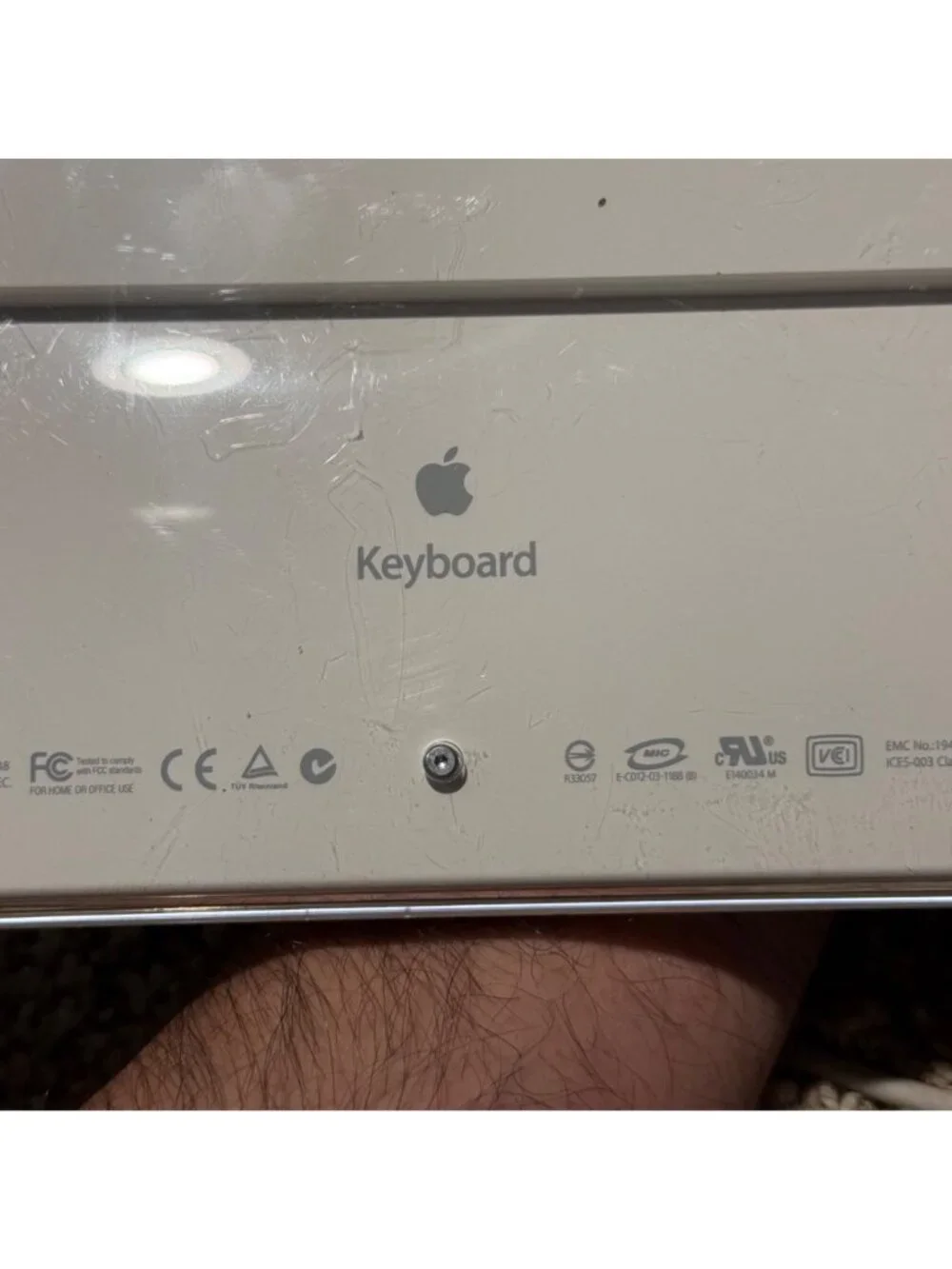 Apple Keyboard A1048 Wired USB White Full Size Numpad Vintage Mac G4 G5 iMac
